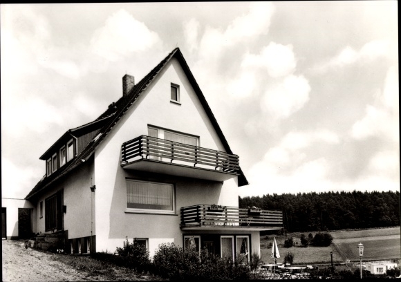 Postcard Herfa Heringen an der Werra, residential building, inn
