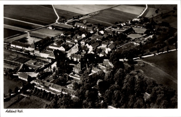 Postcard Adldorf Eichendorf in Lower Bavaria, aerial photograph