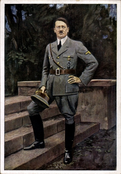 Artist Postcard Triebsch, Franz, Führer and Reich Chancellor Adolf Hitler, portrait