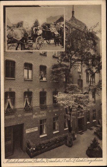 Ak Berlin Mitte, meisjeshuis, vluchtelingenhuis, Tieckstraße 17