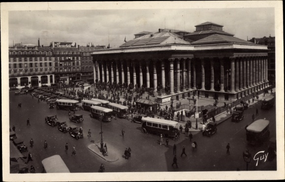 Ansichtkaart Parijs II, La Bourse