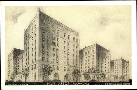 Ak Milwaukee Wisconsin VS, Hotel Astor