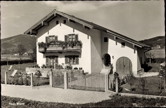 Postcard Piding in Berchtesgadener Land Oberbayern, Haus Blüml, Raiffeisenstrasse 3