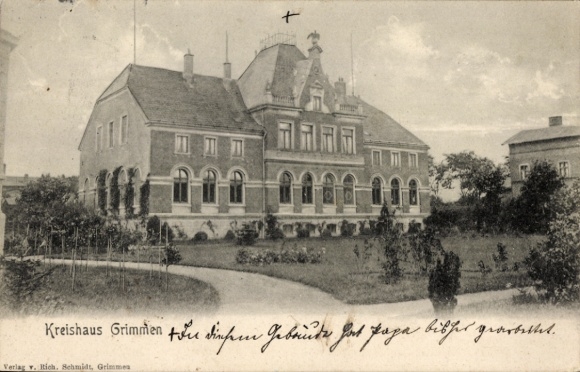 Ak Grimmen in Mecklenburg, Vorpommern, districtshuis