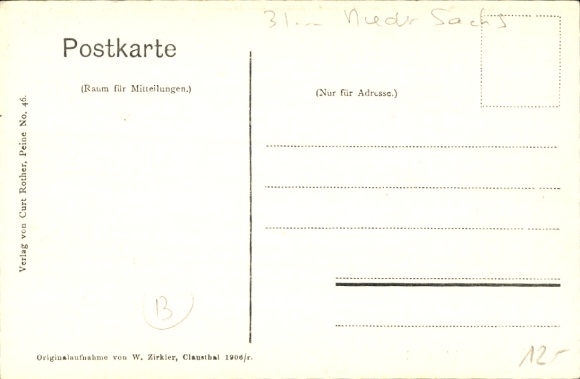 Postcard Peine in Lower Saxony, rolling mill, Martin furnace