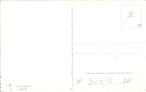 Postcard Orferode Bad Sooden Allendorf in Hessen, Pension Rüppel, half-timbered house
