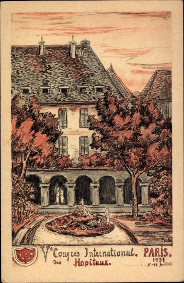 Artist PC Paris, Ve Congres International des Hopitaux 1931