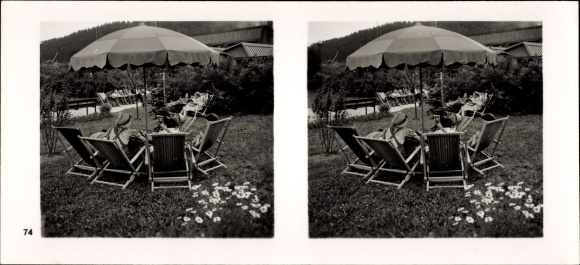 Stereo spatial image &quot;The NS model companies&quot;, III 74, No. 384, Hasenclever &amp; Sohn, Auhammer