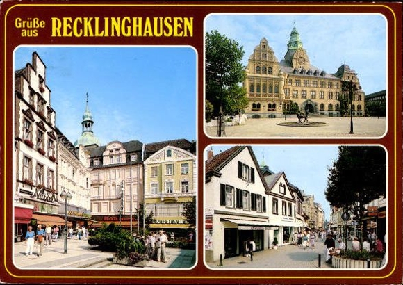 11 alte Ak Recklinghausen in Westfalen, diverse Ansichten