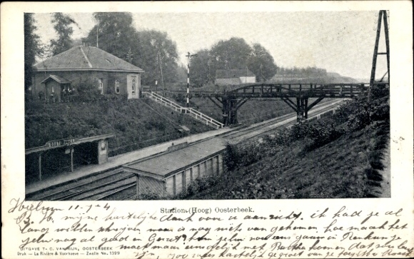 Ansichtkaart Oosterbeek Renkum Gelderland, Station Hoog