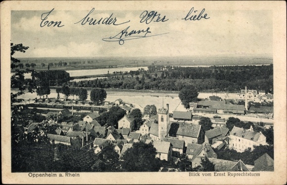 KP Oppenheim am Oberrhein, widok z Ernst Ruprechtsturm