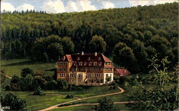Postcard Traifelberg Honau Lichtenstein in Baden-Württemberg, Albhotel Traifelberg