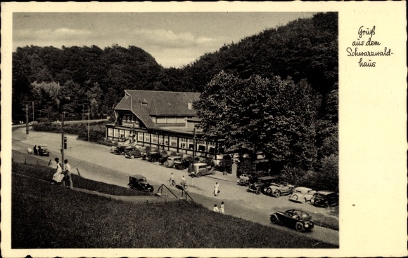 Postcard Erkrath in North Rhine-Westphalia, Inn Schwarzwaldhaus, Neandertal b. Mettmann