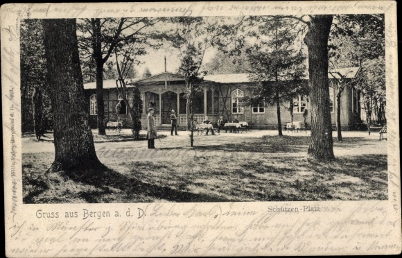 Postcard Bergen an der Stumme, Schützenplatz