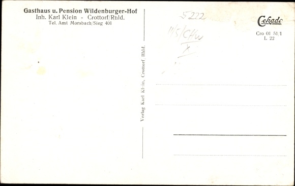 Postcard Krottorf Friesenhagen Rheinland, Schloss Crottorf