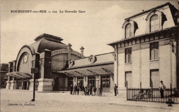 Postcard Rochefort sur Mer Charente Maritime, New Station
