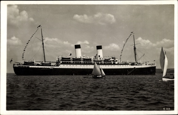 Ak stoomschip Monte Olivia, Hamburg South American Steamship Company HSDG