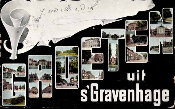 Letters Postcard 's Gravenhage The Hague South Holland, partial views