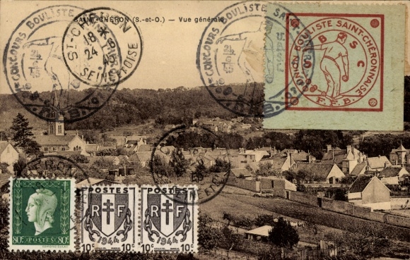 Ansichtkaart Saint Chéron Essonne, algemeen beeld