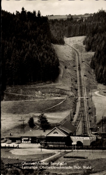 KP Obstfelderschmiede Mellenbach Glasbach w Turyngii, Oberweißbacher Bergbahn