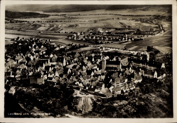 Ak Leonberg in Württemberg, Luftbild