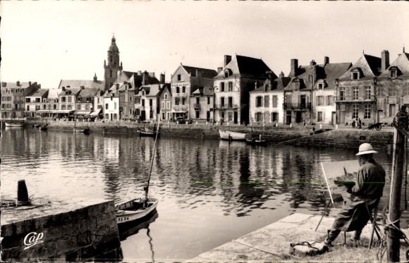 PC Le Croisic Loire Atlantique, harbor, painter