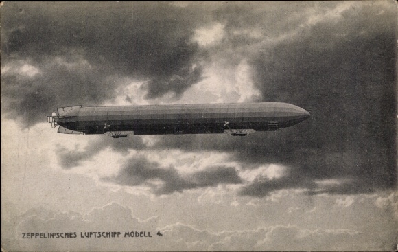 Ak Zeppelin luchtschip model 4