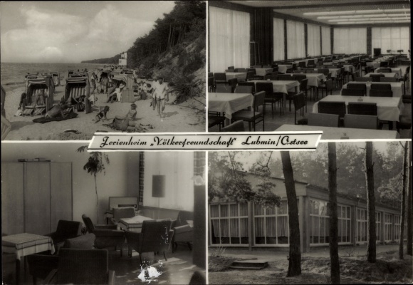 Ak Ostseebad Lubmin in Pommern, Betriebsferienheim Völkerfreundschaft des VEB Elektromat Dresden