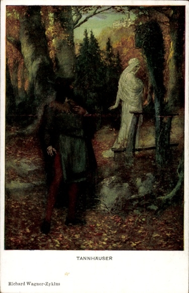 Ak Tannhäuser, Richard Wagner-cyclus