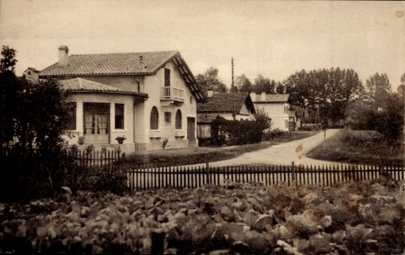 Postcard Pouillon Landes, Le nouveau Boulevard