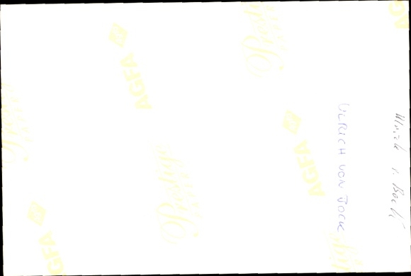 Postcard actor Ulrich von Bock, portrait, autograph