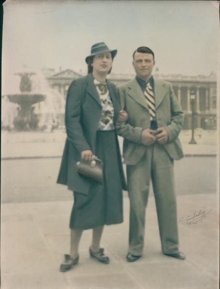 Foto Combalié, Henri, Tolouse, Portrait, Mann und Frau
