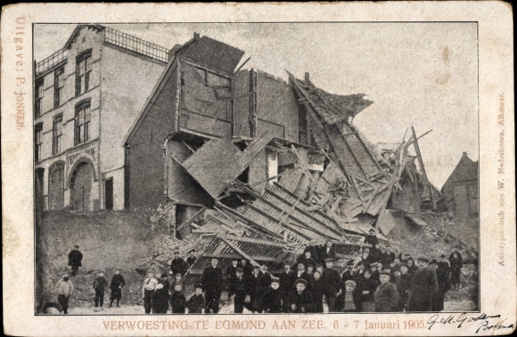 PC Egmond an Zee Nordholland Netherlands, Verwoesting, 1905