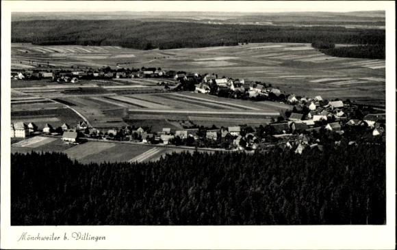 Ak Mönchweiler im Schwarzwald, Fliegeraufnahme