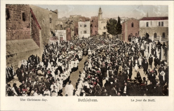 Ak Bethlehem Palästina, Jour de Noel
