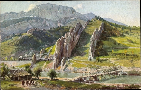 Artist PC Moralt, Willy, Bulgaria, exit of the Iskertal, Field Marshal von Mackensen