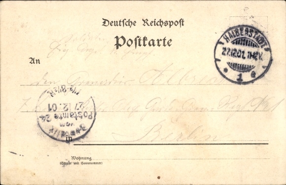 Chromo-Litho Halberstadt in Saxony Anhalt, Spiegelsberge, peacock, restoration, mausoleum, barrel