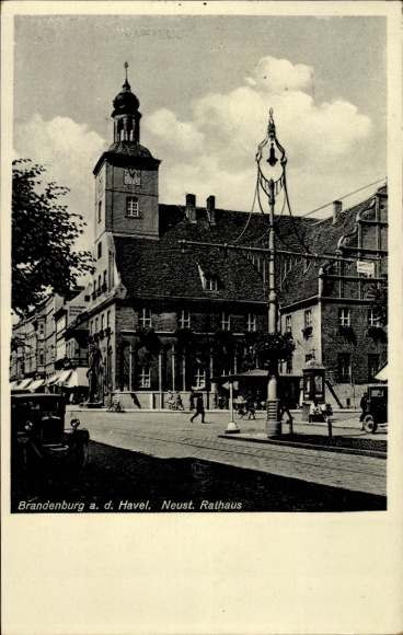 Brandenburg Havel, Neust. Town Hall, Clock, Kiosk