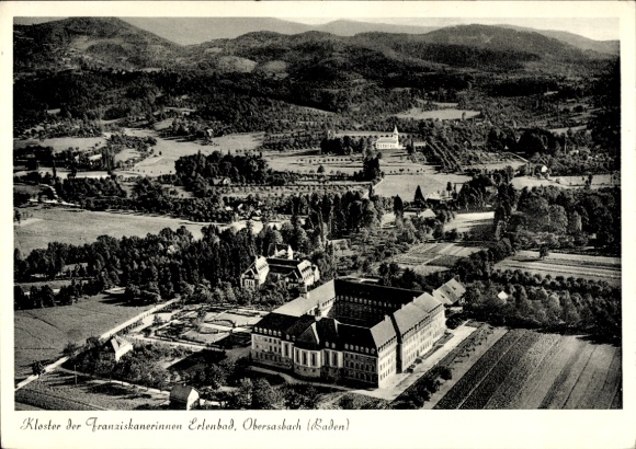 Postcard Obersasbach Sasbachwalden in the Ortenau district, monastery of the Franciscan sisters Erlenbad