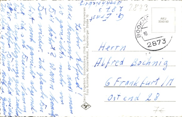 Postcard Bookholzberg Ganderkesee in Lower Saxony, partial views, half-timbered house