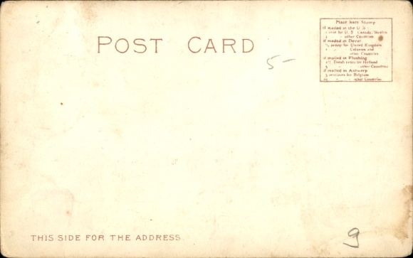 Artist Postcard Steamer, Red Star Line