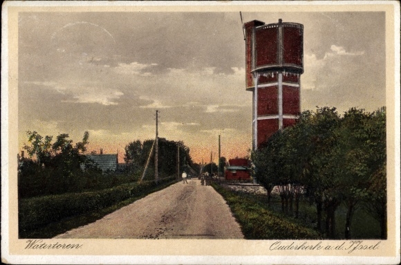 Postcard Ouderkerk aan den IJssel Südholland Niederlande, Watertoren