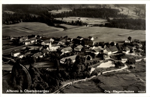 Ak Altenau Clausthal Zellerfeld im Oberharz, Fliegeraufnahme