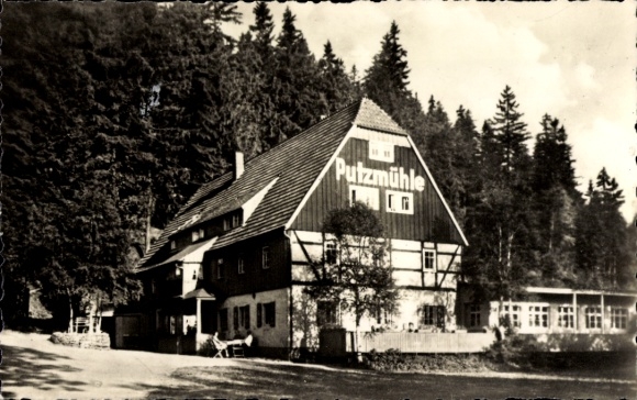 Postcard Oberpöbel Dippoldiswalde Saxony, Restaurant Fremdenhof Putzmühle
