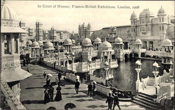Set von 68 Ansichtskarten, London, Französisch - Britische Ausstellung 1908