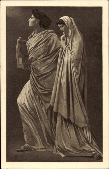 Artists Postcard Feuerbach, Anselm, Orpheus and Erydice