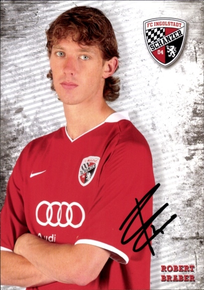 Autogrammkarte Fußballer Robert Braber, FC Ingolstadt, Autogramm