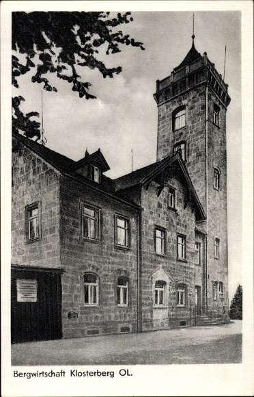 Postcard Demitz Thumitz Oberlausitz Sachsen, Bergwirtschaft Klosterberg, owner Fritz Rößler