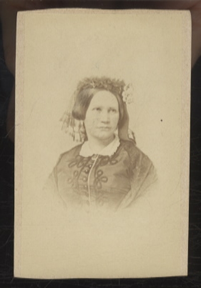 CdV Portrait Königin Amalie von Griechenland, geb. von Oldenburg