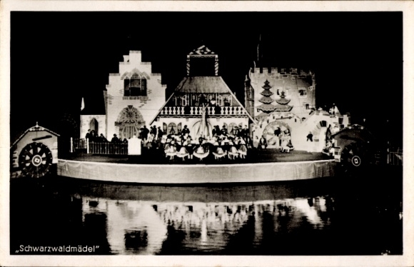 Ak Koblenz Rheinland Pfalz, Operettenfestspiele 1954, Kunstinsel im Wasser